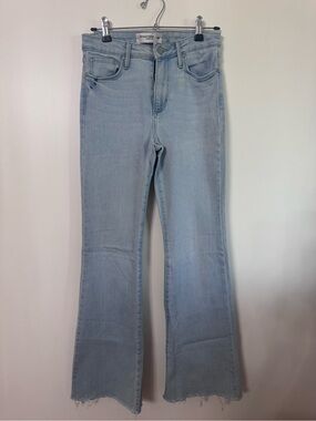 Light Blue Women's High-Rise Flare Jeans